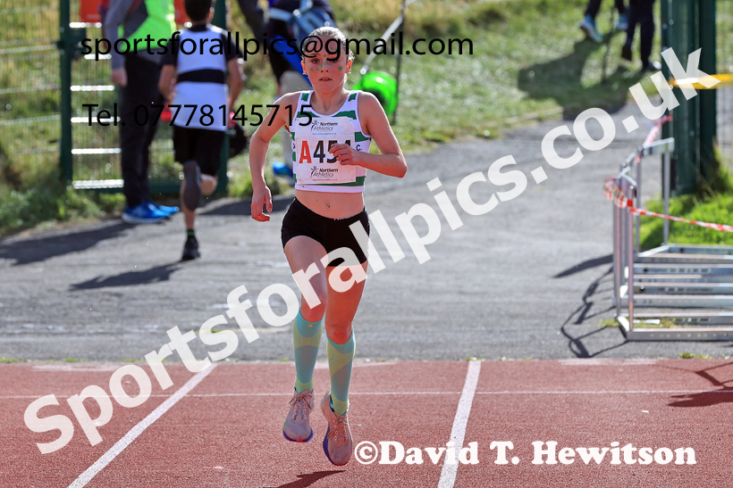 Girls Under-14s, 2026 Northern Mens 6 and Womens 4 Stage and Youngsters Relays, Silksworth, Sunderland. Photo: David T. Hewitson/Sports for All Pics
